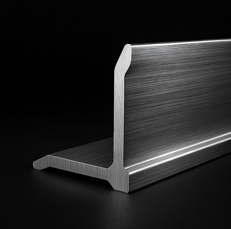 Aluminium equal angle profile manufactured by VAEC for structural and industrial applications