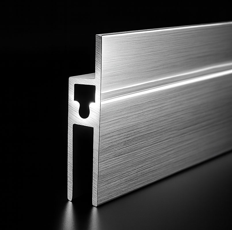 Structural aluminium extrusion profile used in heavy-duty industrial frameworks